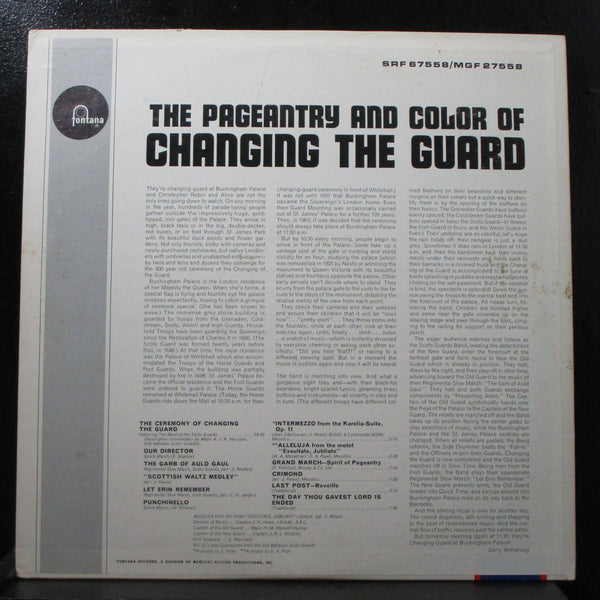 Band of the Scots Guards - Changing The Guard VG+ LP Fontana SRF 67558 USA 1966 - Shuga Records