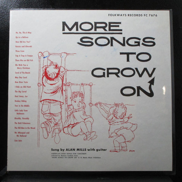 Alan Mills - More Songs To Grow On sealed Mono LP Folkways FC 7676 USA 1955 - Shuga Records