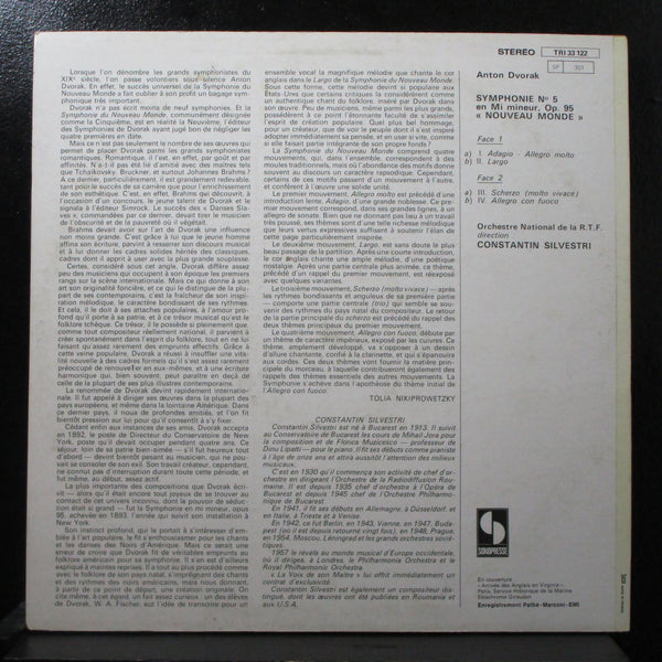 Silvestri - Dvorak: Symphony No. 5 VG+ Stereo LP Trianon TRI 33 122 France - Shuga Records