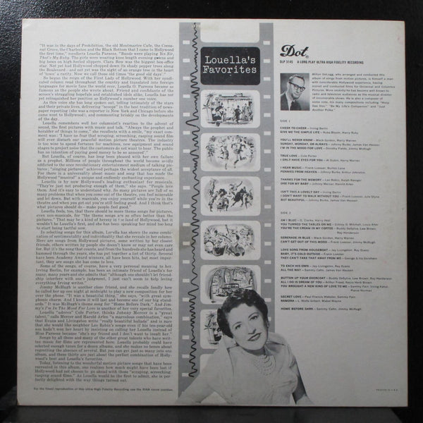 Milton De Lugg - Louella's Favorites VG+ Mono LP Dot Recods DLP 3145 USA - Shuga Records
