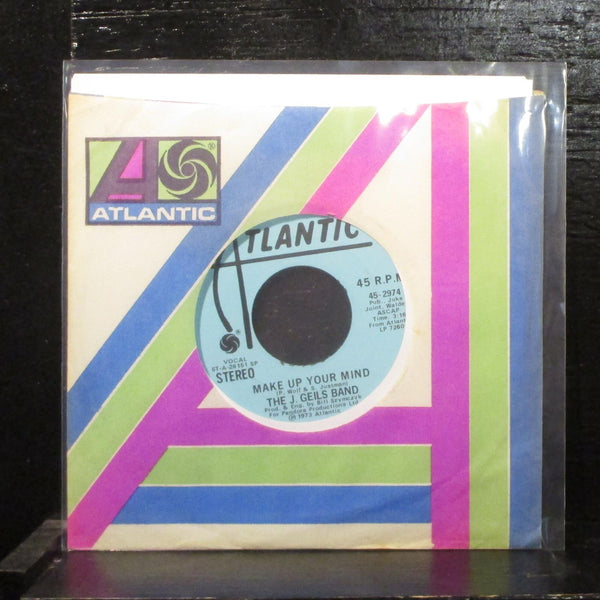 The J. Geils Band  Make Up Your Mind Mint- Promo 7" Vinyl 45 Atlantic 45-2974 - Shuga Records