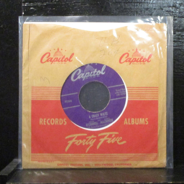 Helen O'Connell and Gisele MacKenzie  A Crazy Waltz VG+ 7" Vinyl 45 Capitol F2266 - Shuga Records