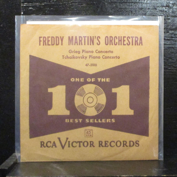 Martin  Tchaikovsky Piano Concerto No. 1 VG+ 7" Vinyl 45 RCA Victor 47-3100 - Shuga Records