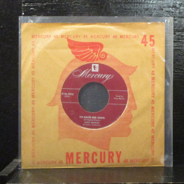 Tony Martin  To Each His Own Mint- 7" Vinyl 45 Mercury 516-X45 Folk / Country - Shuga Records