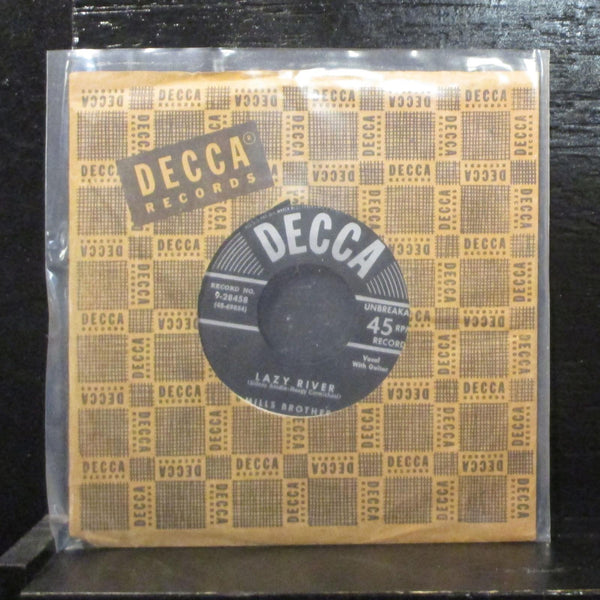 The Mills Brothers  Lazy River VG+ 7" Vinyl 45 Decca 9-28458 Blues 1952 - Shuga Records