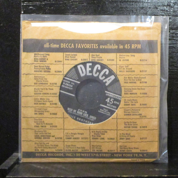 The Mills Brothers  Lazy River VG+ 7" Vinyl 45 Decca 9-28458 Blues 1952 - Shuga Records