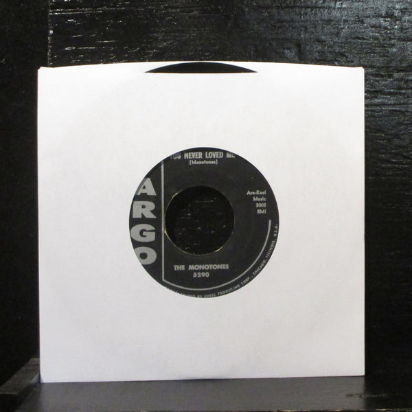 The Monotones  Book Of Love / You Never Loved Me VG 7" Vinyl 45 Argo 5290 - Shuga Records