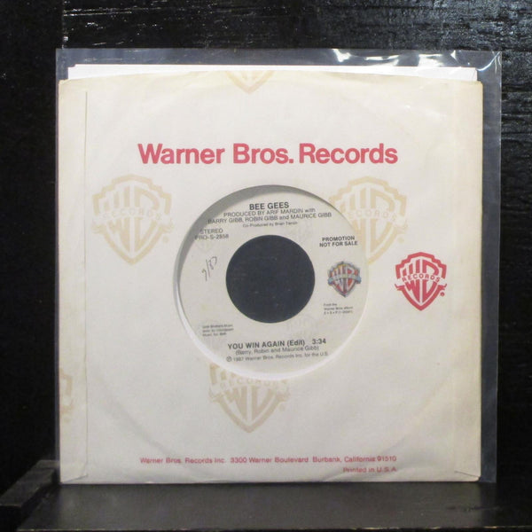 Bee Gees  You Win Again (Edit) Mint- Promo 7" Vinyl 45 Warner Bros. PRO-S-2858 - Shuga Records