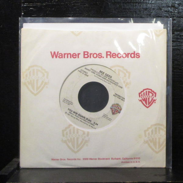 Bee Gees  You Win Again (Edit) Mint- Promo 7" Vinyl 45 Warner Bros. PRO-S-2858 - Shuga Records