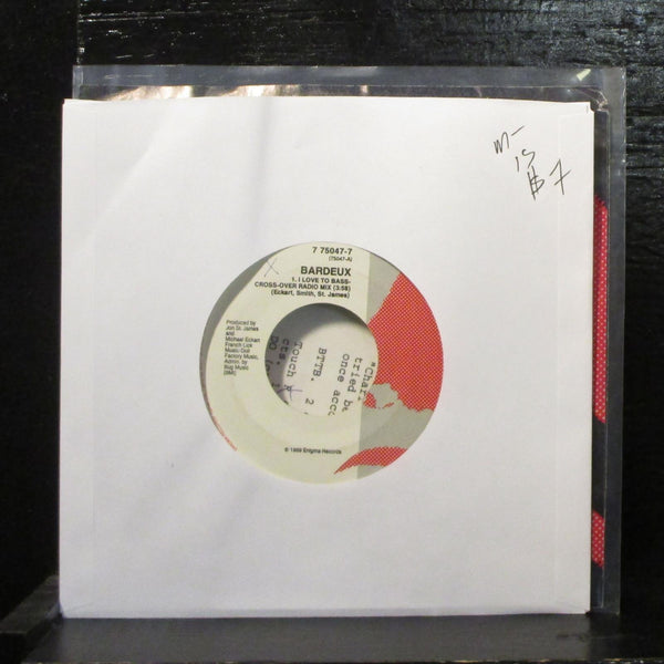 Bardeux  I Love To Bass Mint- 7" Vinyl 45 w Insert Enigma 7 75047-7 House 1989 - Shuga Records