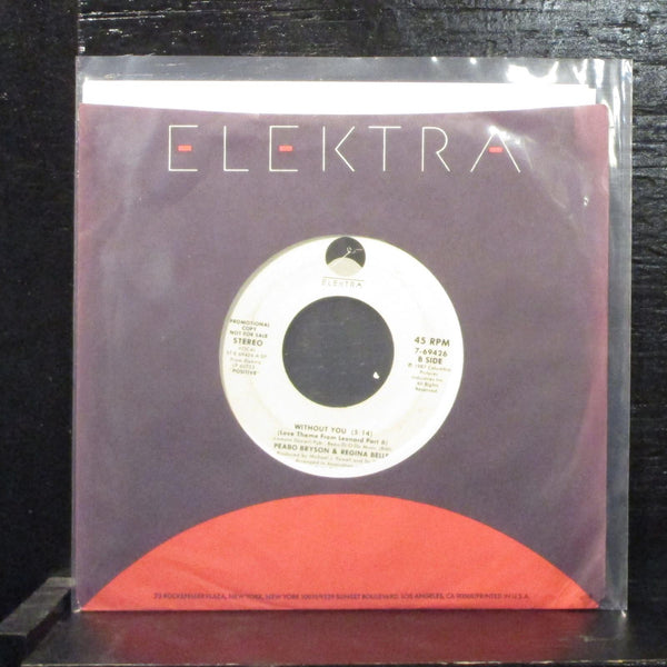 Peabo Bryson & Regina BelleWithout You Mint- Promo 7" Vinyl 45 Elektra 7-69426 - Shuga Records