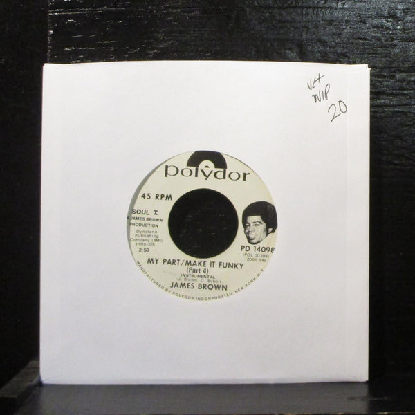 James Brown  My Part / Make It Funky VG+ Promo 7" Vinyl 45 Polydor PD 14098 - Shuga Records