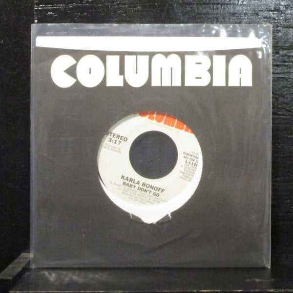 Karla Bonoff  Baby Don't Go Mint- 7" Vinyl 45 Columbia 1-11206 Pop 1979 - Shuga Records
