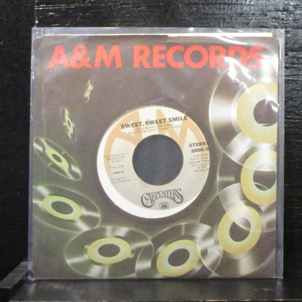 Carpenters  Sweet, Sweet Smile Mint- 7" Vinyl 45 A&M Records AM-2008-S Pop 1977 - Shuga Records