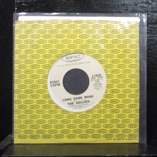 The Hollies  Long Dark Road Mint- Promo 7" Vinyl 45 Epic 5-10920 Rock 1972 - Shuga Records