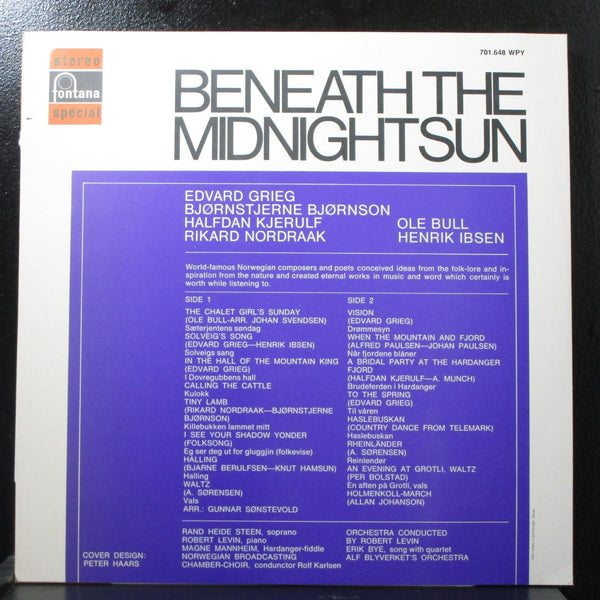 Various - Beneath The Midnight Sun Mint- LP Fontana 701 648 WPY Norway 1968 - Shuga Records
