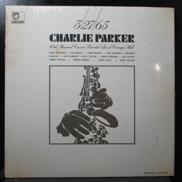 Various - 3/27/65 Charlie Parker 10th Memorial Concert - New LP Record 1965 Limelight USA Mono Original Vinyl - Jazz / Bop / Modal - Shuga Records