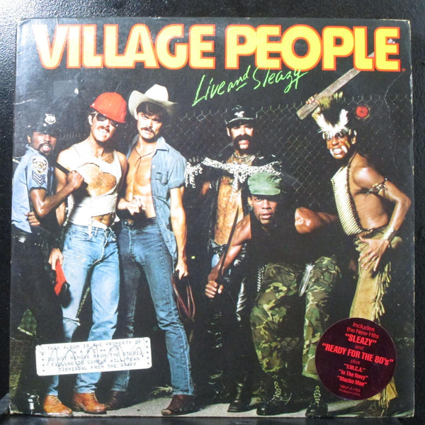 Village People - Live And Sleazy VG+ Promo 2 LP Casablanca NBLP-2-7183 USA 1979 - Shuga Records