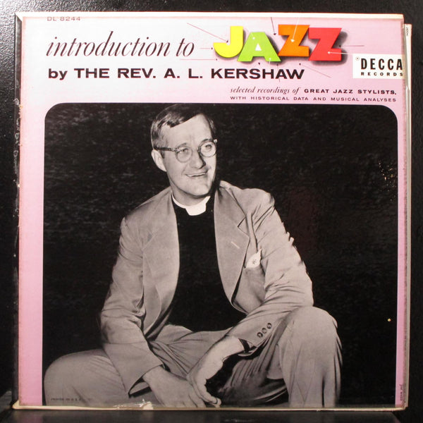 Rev. A.L. Kershaw - Introduction To Jazz VG+ Mono Promo LP Decca DL 8244 USA - Shuga Records