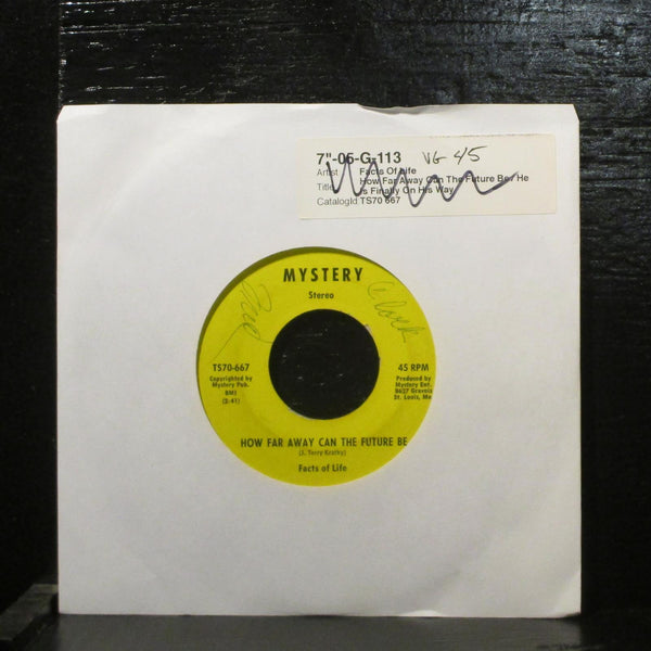 Facts Of LifeHow Far Away VG 7" Vinyl 45 Mystery TS70-667 Pschedelic Soul 1970 - Shuga Records