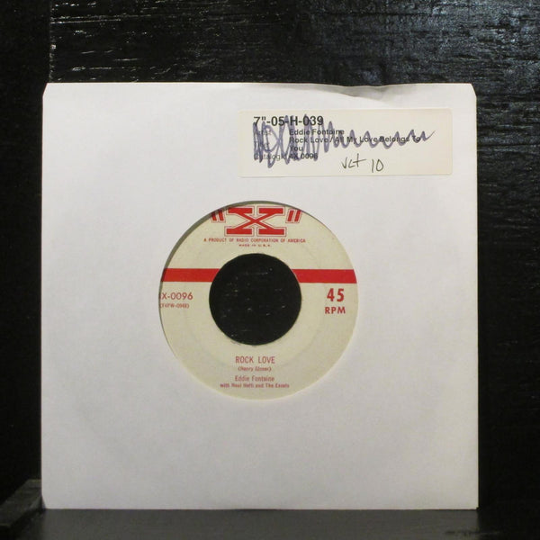 Eddie Fontaine  Rock Love VG+ 7" Vinyl 45 X -4X-0096 Rock & Roll 1955 - Shuga Records