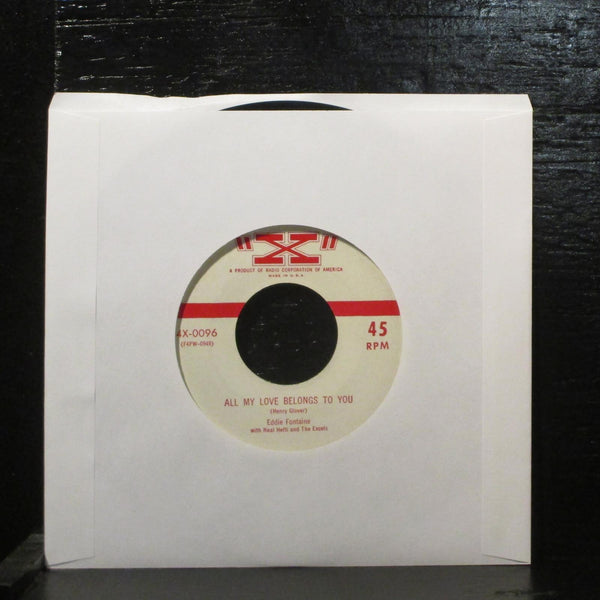 Eddie Fontaine  Rock Love VG+ 7" Vinyl 45 X -4X-0096 Rock & Roll 1955 - Shuga Records