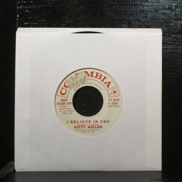 Kitty Kallen-Things You Left In My Heart VG+ Promo 7" Vinyl 45 Columbia 4-41857 - Shuga Records