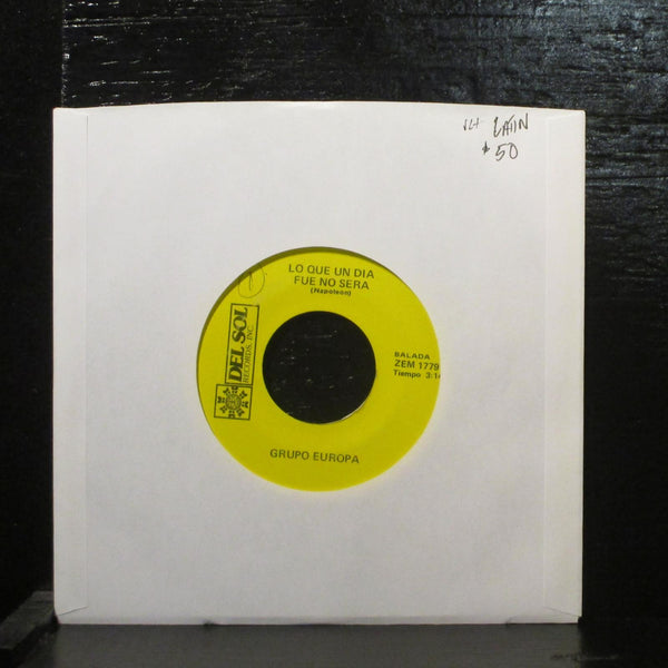 Grupo Europa - Amor Perdido VG+ 7" Vinyl 45 Del Soul ZEM 1779 Latin - Shuga Records