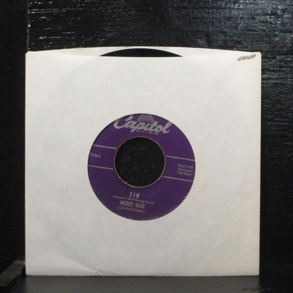 Mickey Katz  Herring Boats / Sin VG+ 7" Vinyl 45 Capitol 1961Pop / Novelty 1952 - Shuga Records