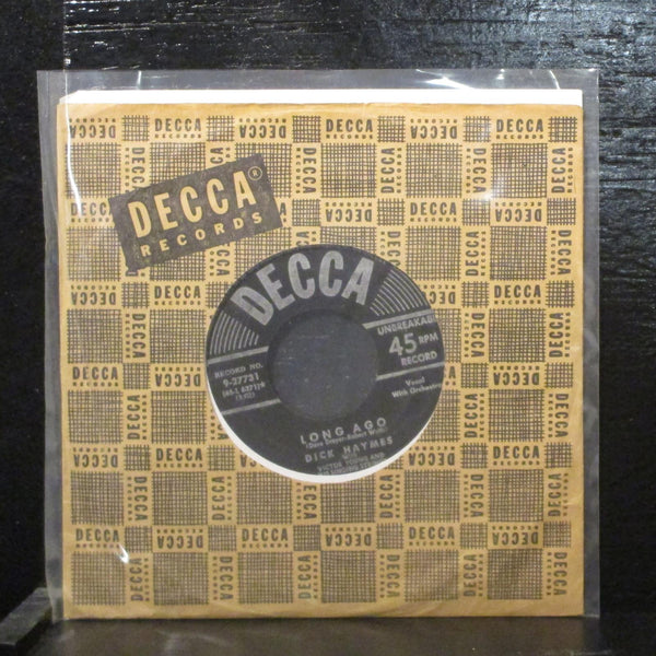 Dick Haymes  Long Ago VG+ 7" Vinyl 45 Decca 9-27731 Big Band 1951 - Shuga Records
