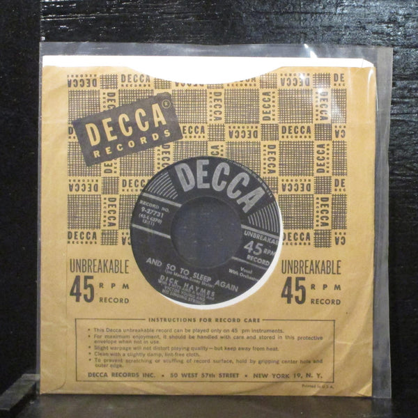 Dick Haymes  Long Ago VG+ 7" Vinyl 45 Decca 9-27731 Big Band 1951 - Shuga Records