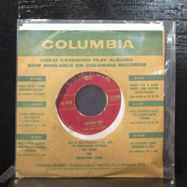 Harry James  Palladium Party/Ruby Mint- 7" Vinyl 45 Columbia 4-39994 Jazz 1953 - Shuga Records