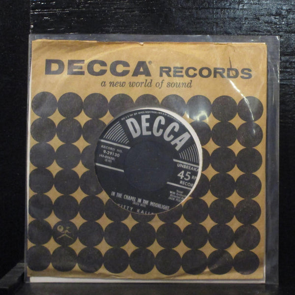 Kitty KallenIn The Chapel In The Moonlight VG+ 7" 45 Decca 9-29130 Pop 1954 - Shuga Records