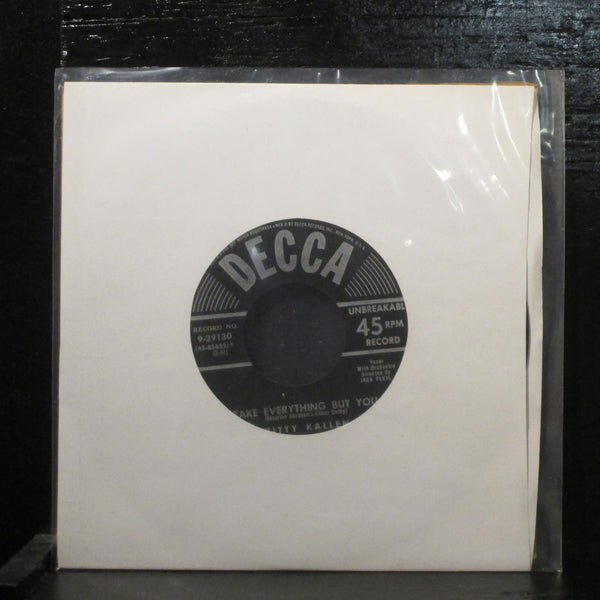 Kitty KallenIn The Chapel In The Moonlight VG+ 7" 45 Decca 9-29130 Pop 1954 - Shuga Records