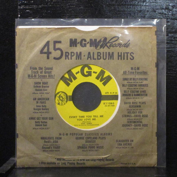Joni James  When We Come Of Age VG+ 7" Vinyl 45 MGM Records K11865 Pop 1954 - Shuga Records