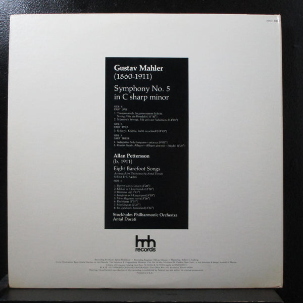 Dorati - Mahler: Symphony No. 5 Mint- 2 LP HNH 4003/4 USA 1977 - Shuga Records