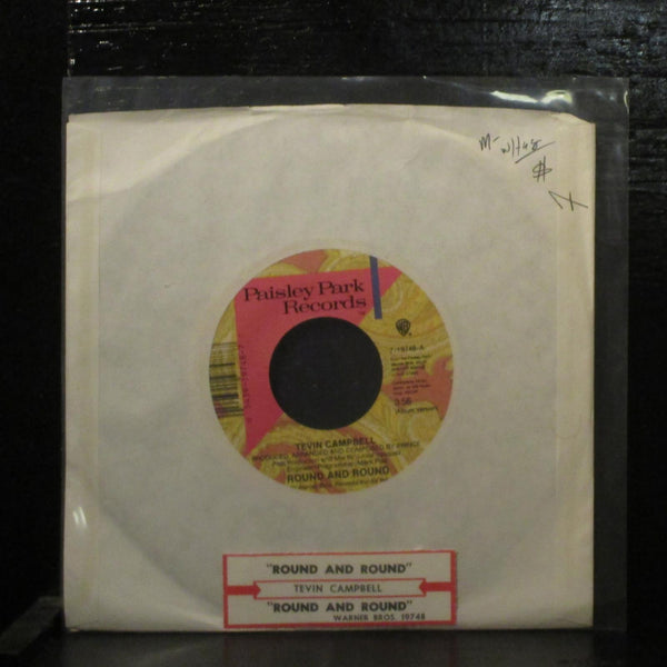 Tevin Campbell  Round And Round Mint-  7" Vinyl 45 Paisley Park 7-19748 wTag - Shuga Records