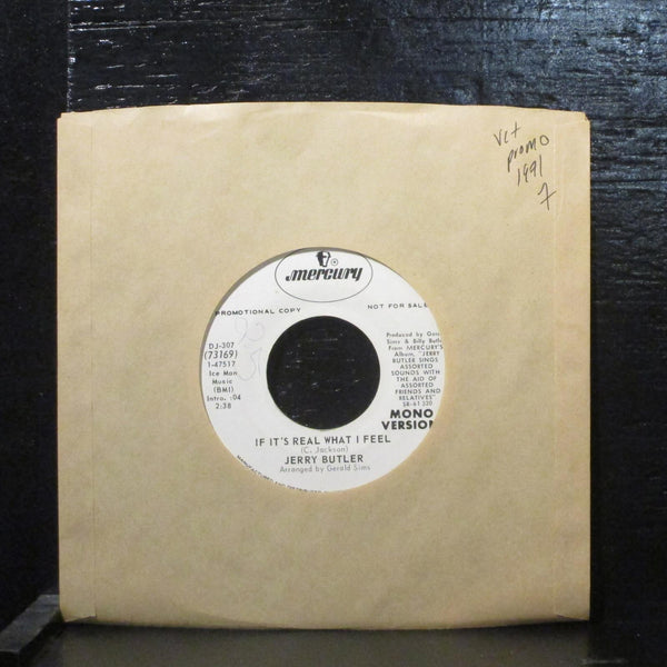 Jerry ButlerIf It's Real What I Feel VG+ Promo 7" Vinyl 45 Mercury 73169 Soul - Shuga Records