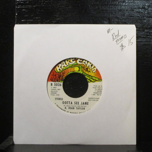 R. Dean TaylorGotta See Jane Mint- Promo 7" Vinyl 45 Rare Earth R 5026 Rock - Shuga Records
