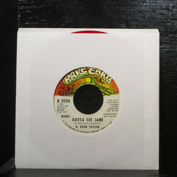R. Dean TaylorGotta See Jane Mint- Promo 7" Vinyl 45 Rare Earth R 5026 Rock - Shuga Records