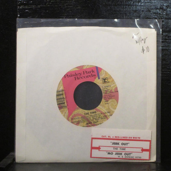 The Time  Jerk Out Mint- 7" Vinyl 45 Paisley Park 7-19750 Funk 1990 w Tag - Shuga Records