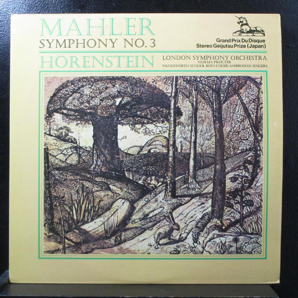 Horenstein - Mahler: Symphony No. 3 Mint- 2 LP Unicorn RHS 302/3 UK 1970 - Shuga Records
