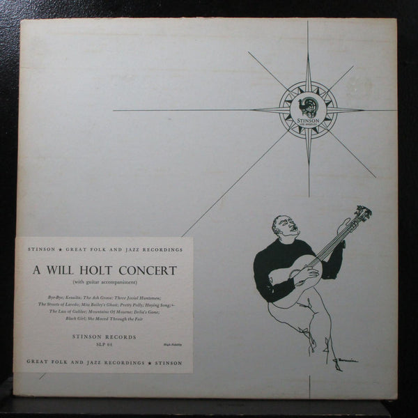 A Will Holt Concert VG+ Mono Red LP Stinson SLP 64 USA 1963 - Shuga Records