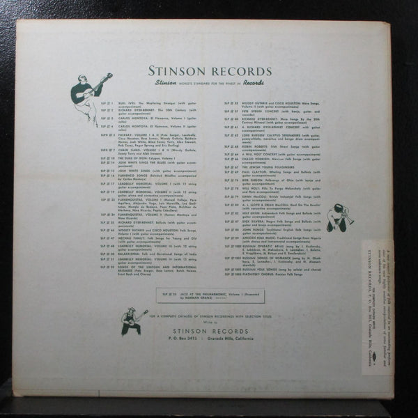 A Will Holt Concert VG+ Mono Red LP Stinson SLP 64 USA 1963 - Shuga Records