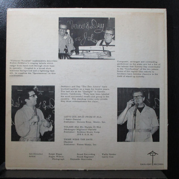DeMarco & Day - Spontaneous Combustion VG+ signed Mono LP Gaslight Records - Shuga Records
