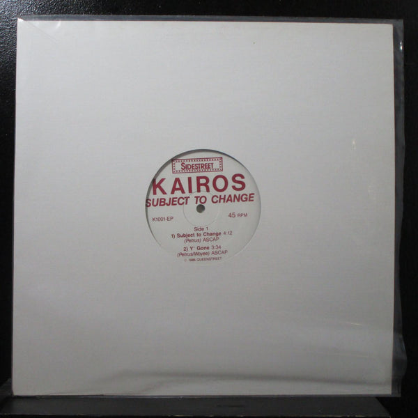 Kairos - Subject To Change Mint- Promo EP + press sheet K1001-EP 45 USA 1986 - Shuga Records