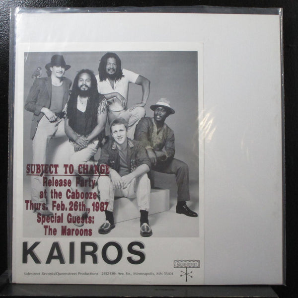 Kairos - Subject To Change Mint- Promo EP + press sheet K1001-EP 45 USA 1986 - Shuga Records