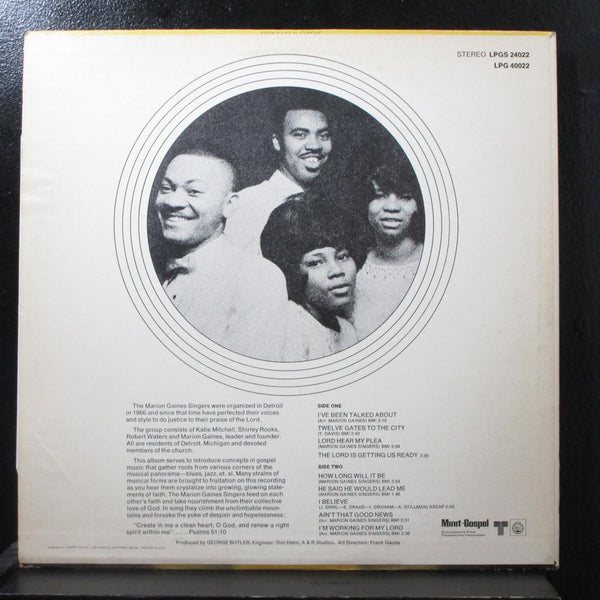 Marion Gaines Singers - I've Been Talked About Mint- Mono LP Minit LPG 40022 - Shuga Records