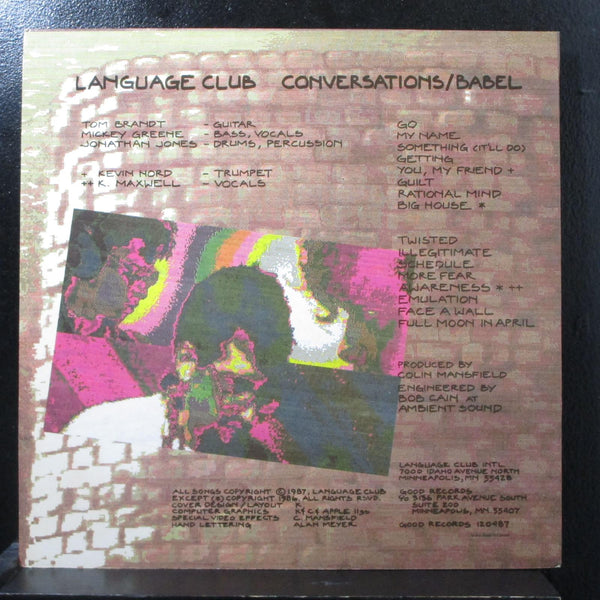 Language Club - Babel/Conversations Mint- LP Good Records 120487 USA 1987 - Shuga Records