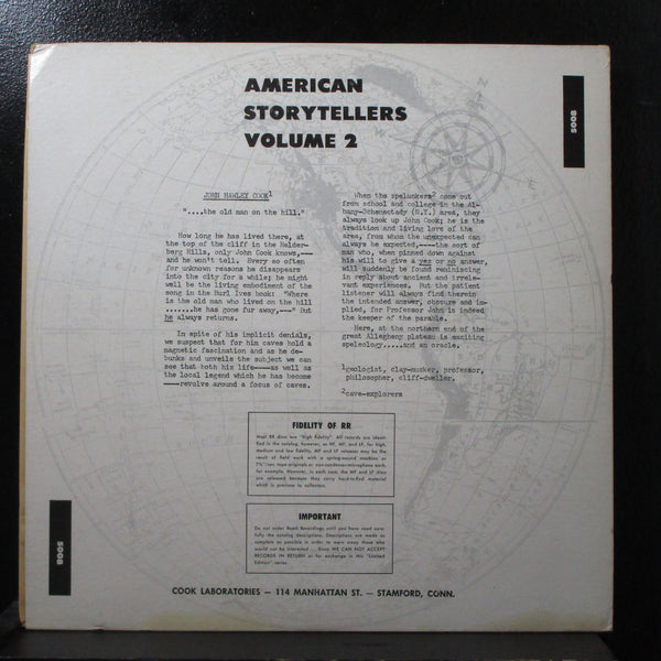 Emory Cook - American Storytellers Vol. 2 VG+ Mono LP Vinyl Record Cook 5008 USA - Shuga Records